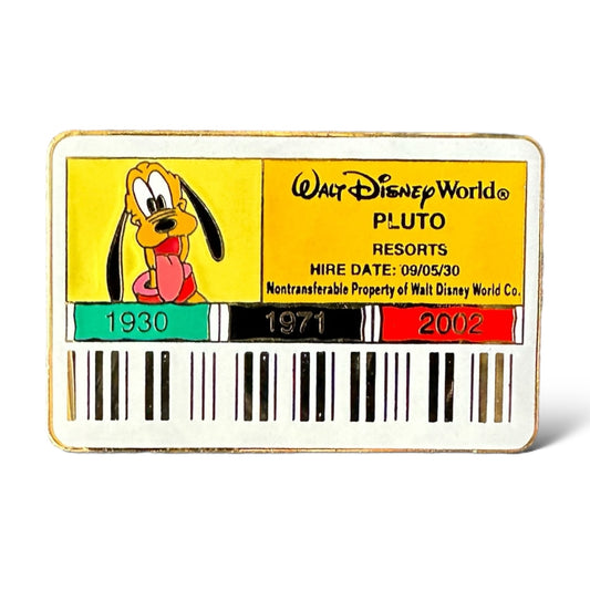 DEC Walt Disney Company ID Badge Pluto Resorts Pin