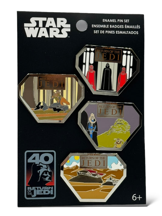 Star Wars 40th Anniversary Return of The Jedi 4 Pin Set