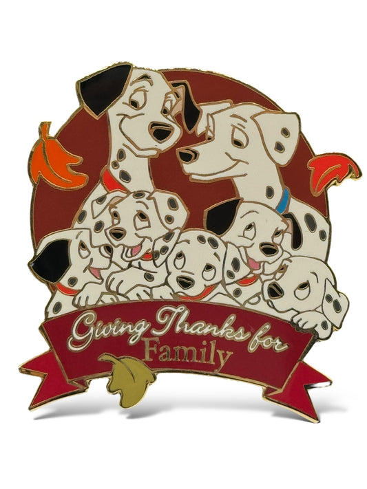 Disney Auctions Giving Thanks For Family 101 Dalmatians Pin