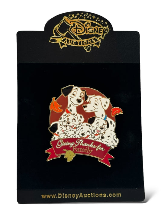 Disney Auctions Giving Thanks For Family 101 Dalmatians Pin