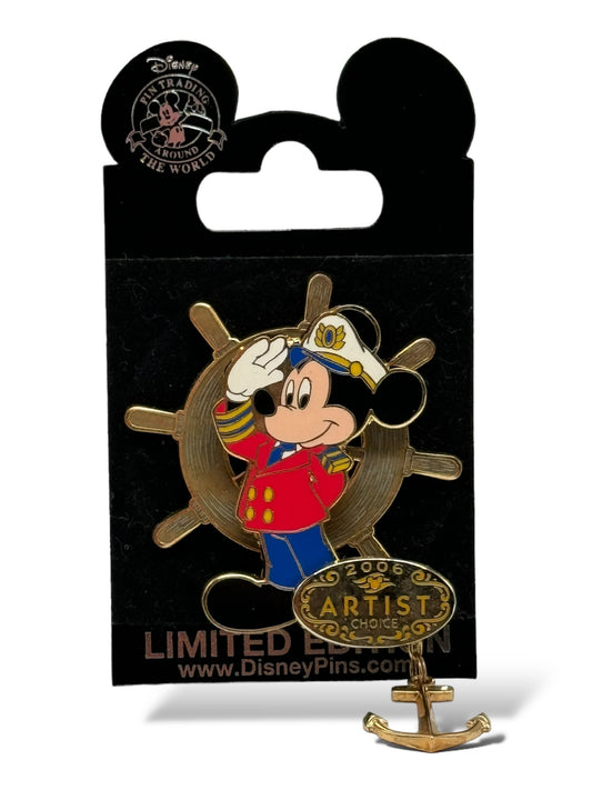 DCL Artist Choice June 2006 Captain Mickey Anchor Dangle Pin