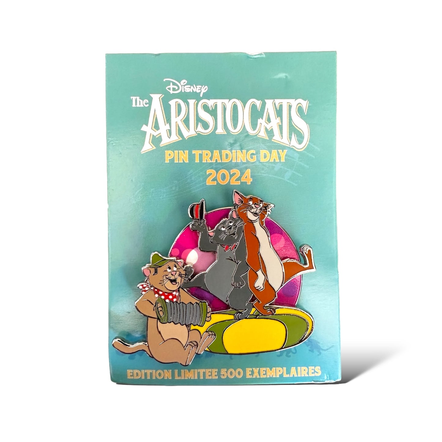 DLRP The Aristocats Pin Trading Day Scat Cat, Peppo, Thomas O'Malley Pin