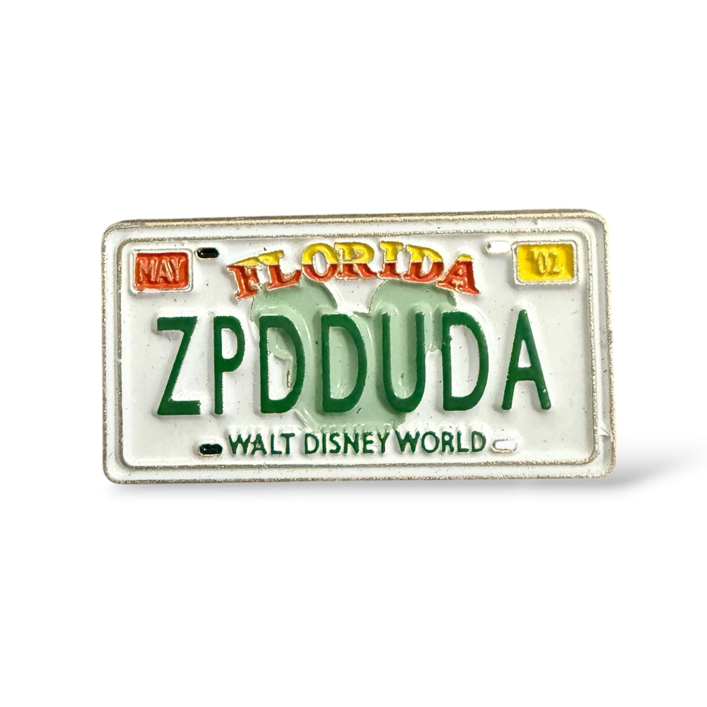Cast Lanyard Florida License Plates Zip-A-Dee-Doo-Dah Hidden Mickey Pin
