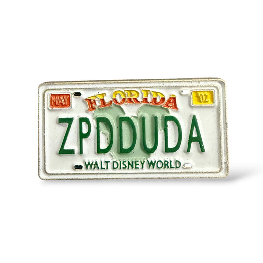 Cast Lanyard Florida License Plates Zip-A-Dee-Doo-Dah Hidden Mickey Pin