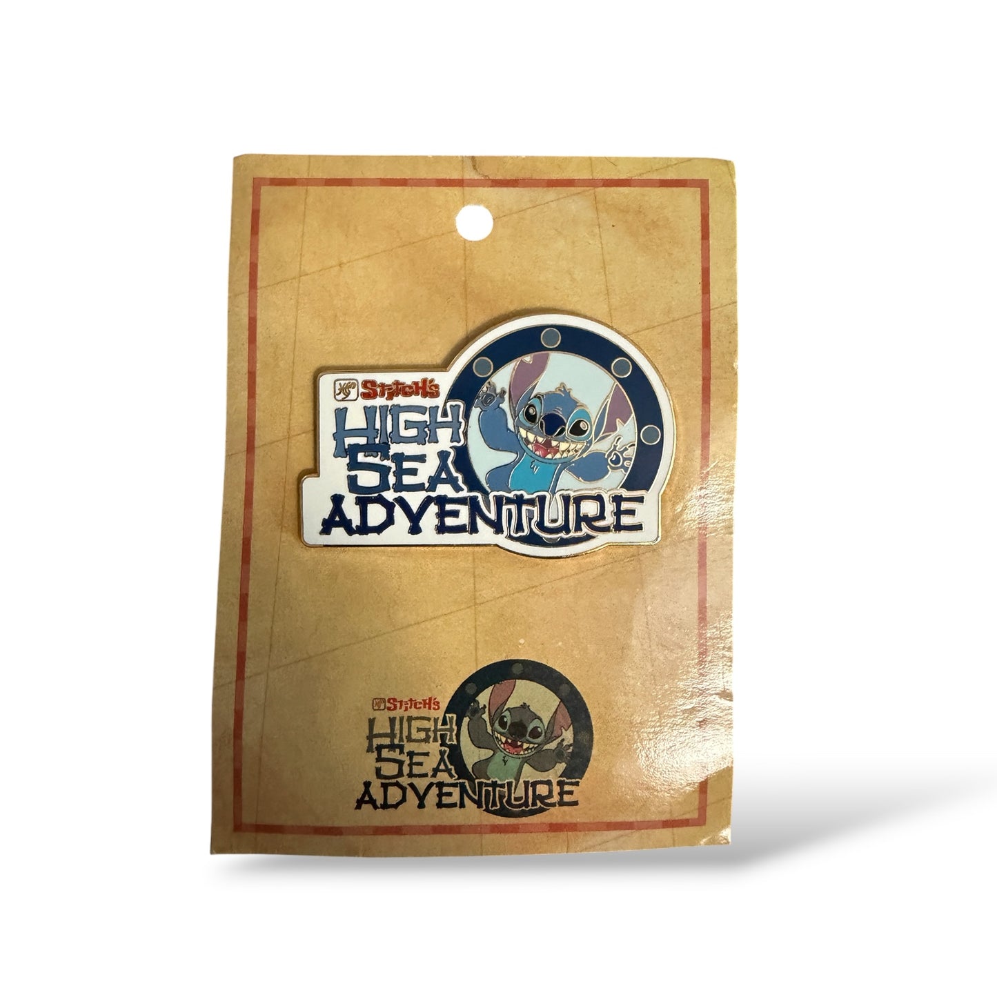 DCL Stitch's High Sea Adventure Logo Pin