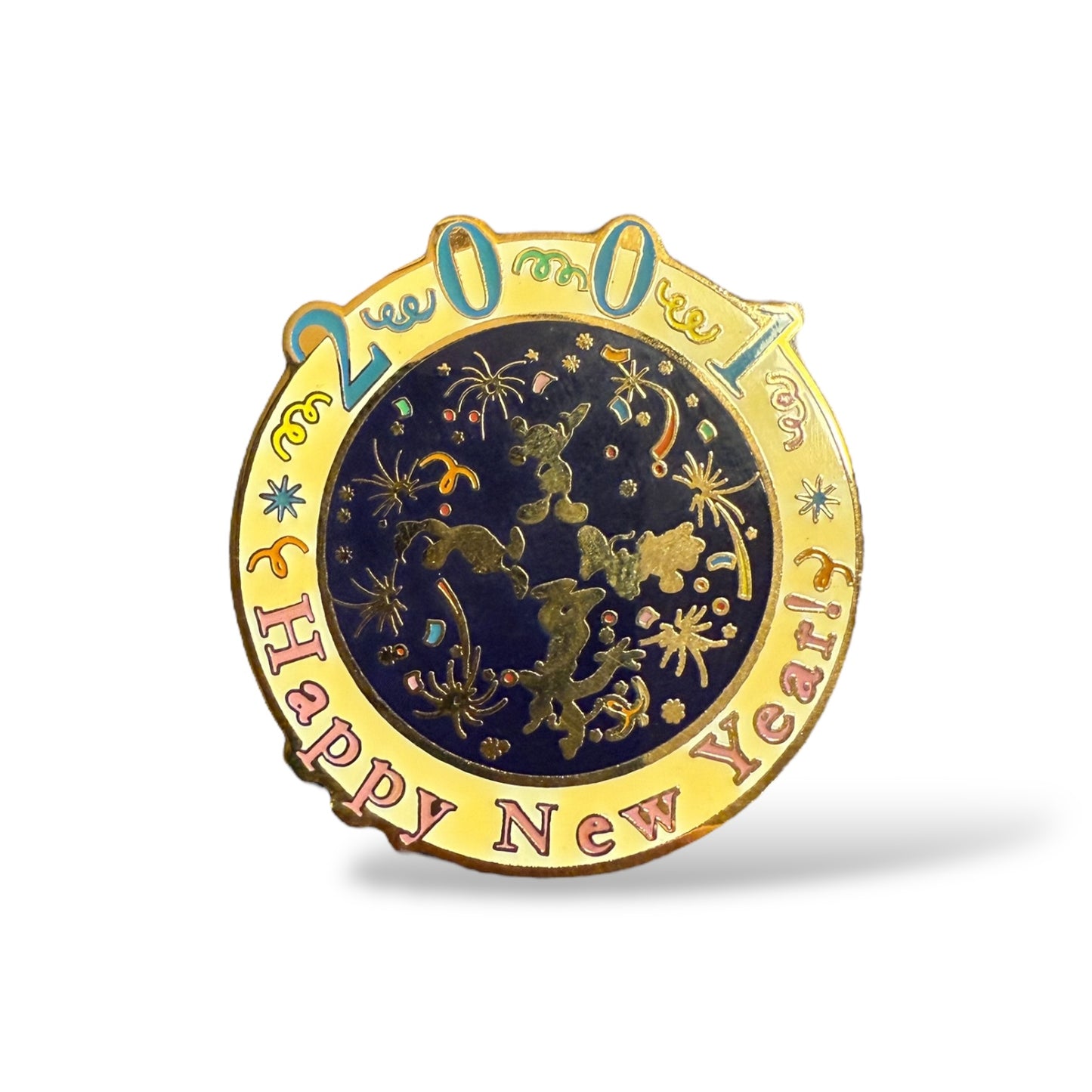 DEC Cast Working Day Happy New Year 2001 Pin