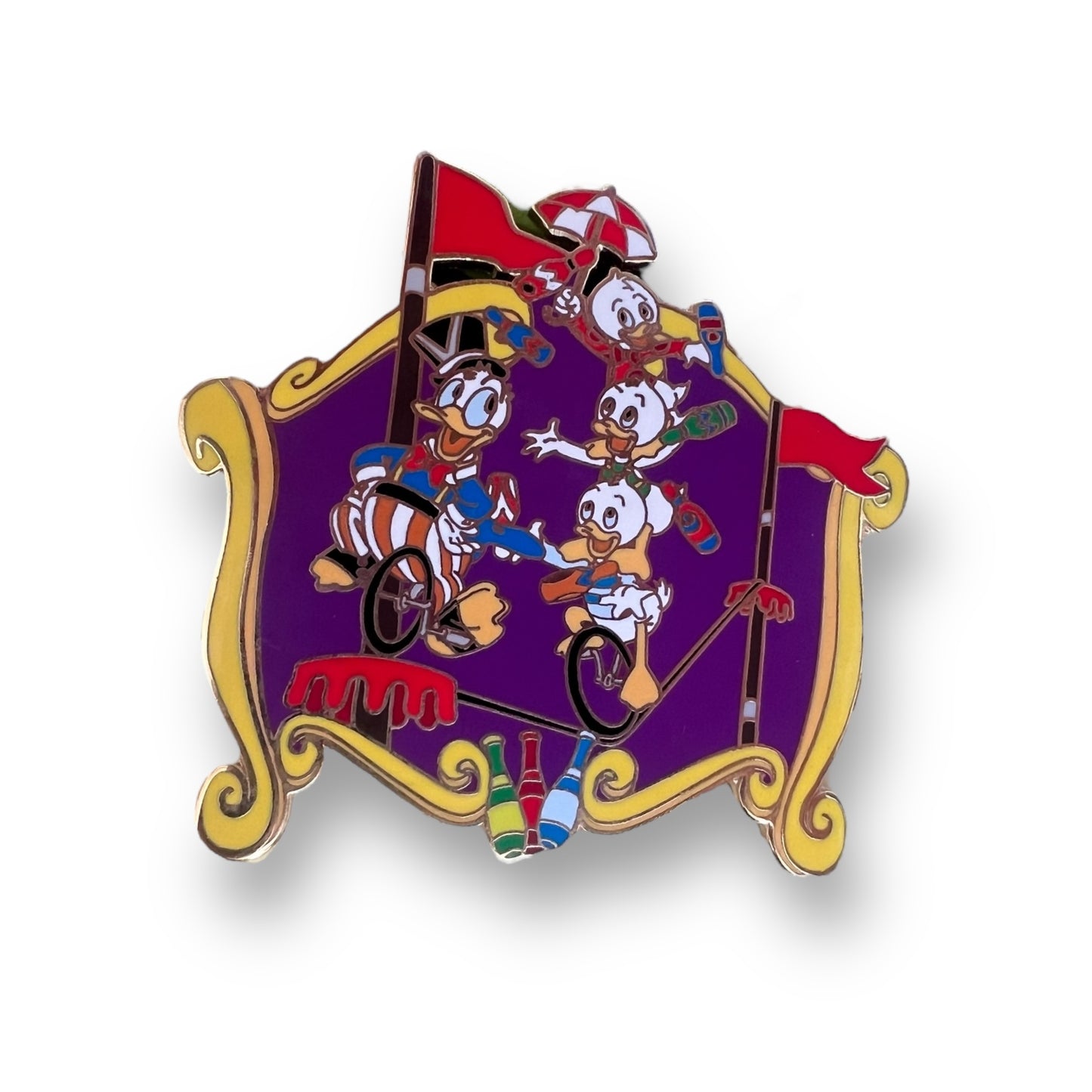 Disney Auctions Mickey's Big Top Donald and Nephews Pin