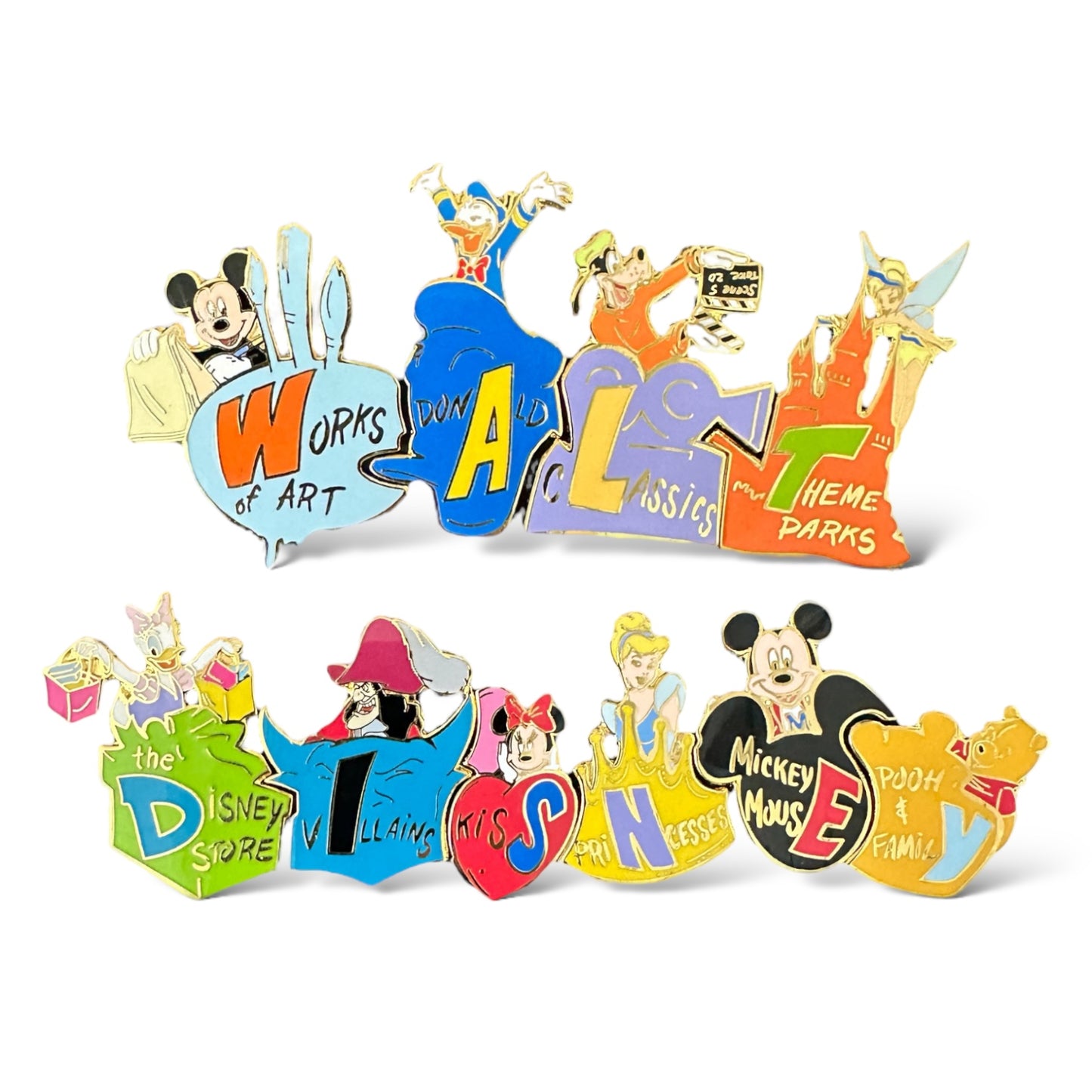 Japan Disney Walt Disney Puzzle Series Mickey "W" Pin