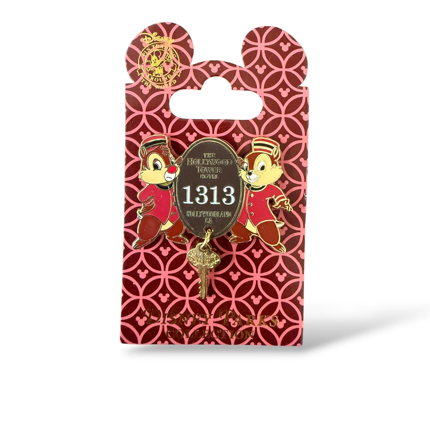 Disney Parks Tower of Terror Room 1313 Key Chip n' Dale Pin