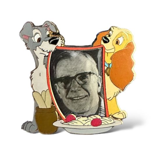 Disney Shopping Original Animators Frank Thomas with Lady and The Tramp Pin