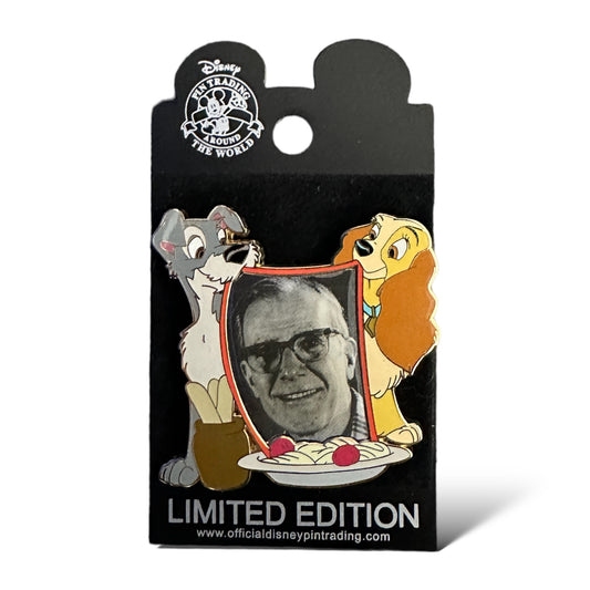 Disney Shopping Original Animators Frank Thomas with Lady and The Tramp Pin