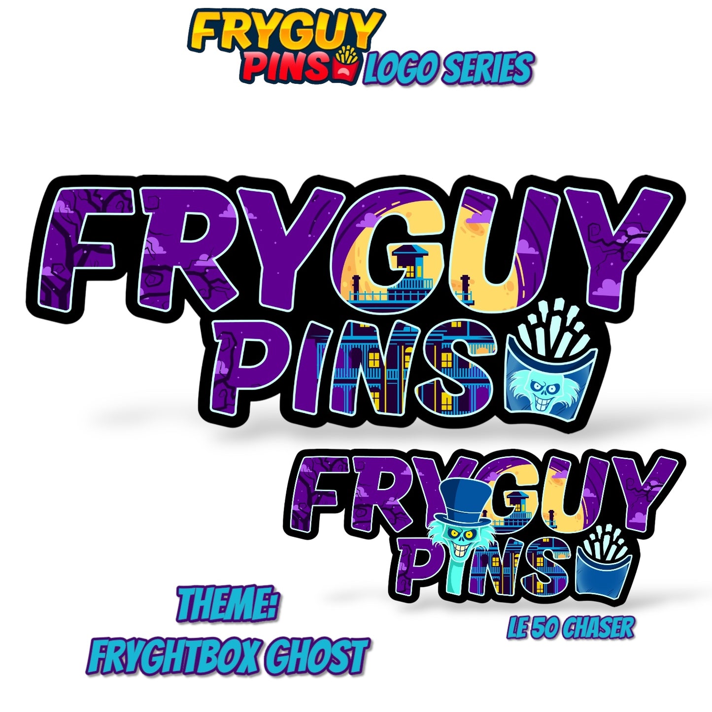 FryGuy Logo FryghtBox Ghost Pin