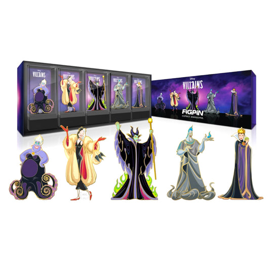Disney Villains Limited Edition FiGPiN Gold Plated Box Set