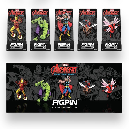 Avengers 60th Anniversary FiGPiN Deluxe Box Set 2023 Edition