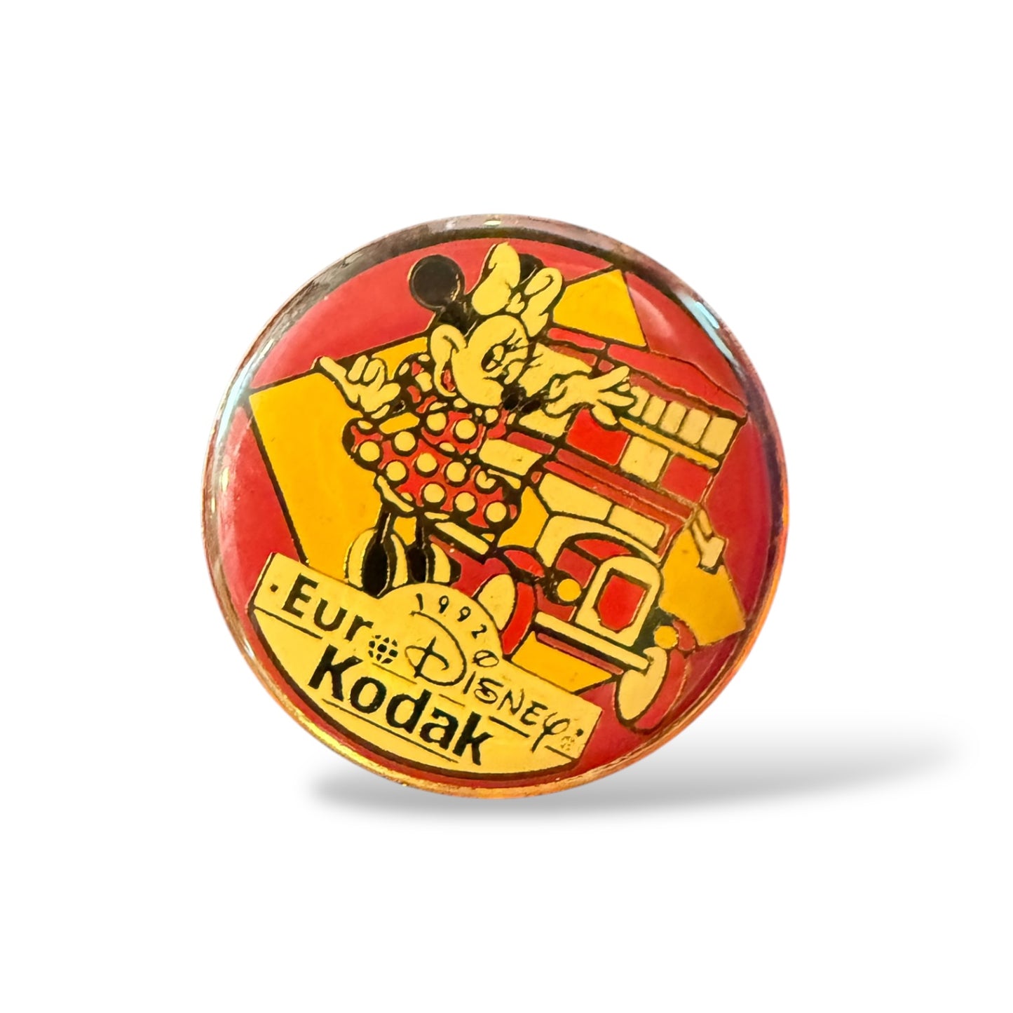 DLRP Euro Disney Kodak 1992 Minnie Mouse Double Decker Bus Pin