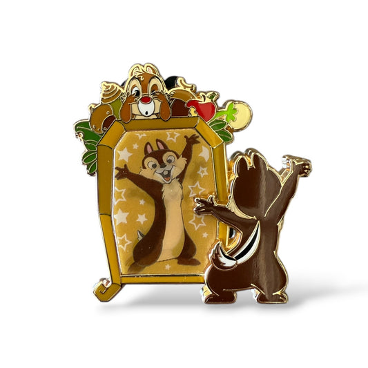 SDR Funhouse Mirrors Mystery Chip n' Dale Lenticular Pin