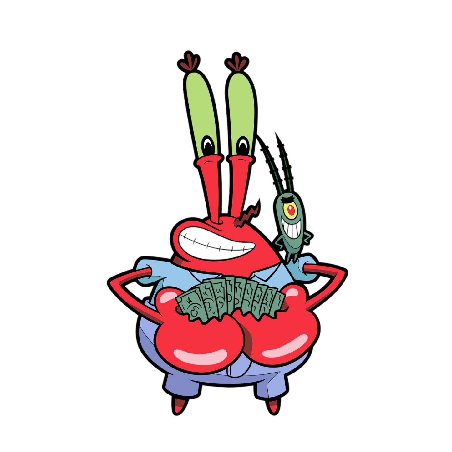 Mr. Krabs with Plankton (468)