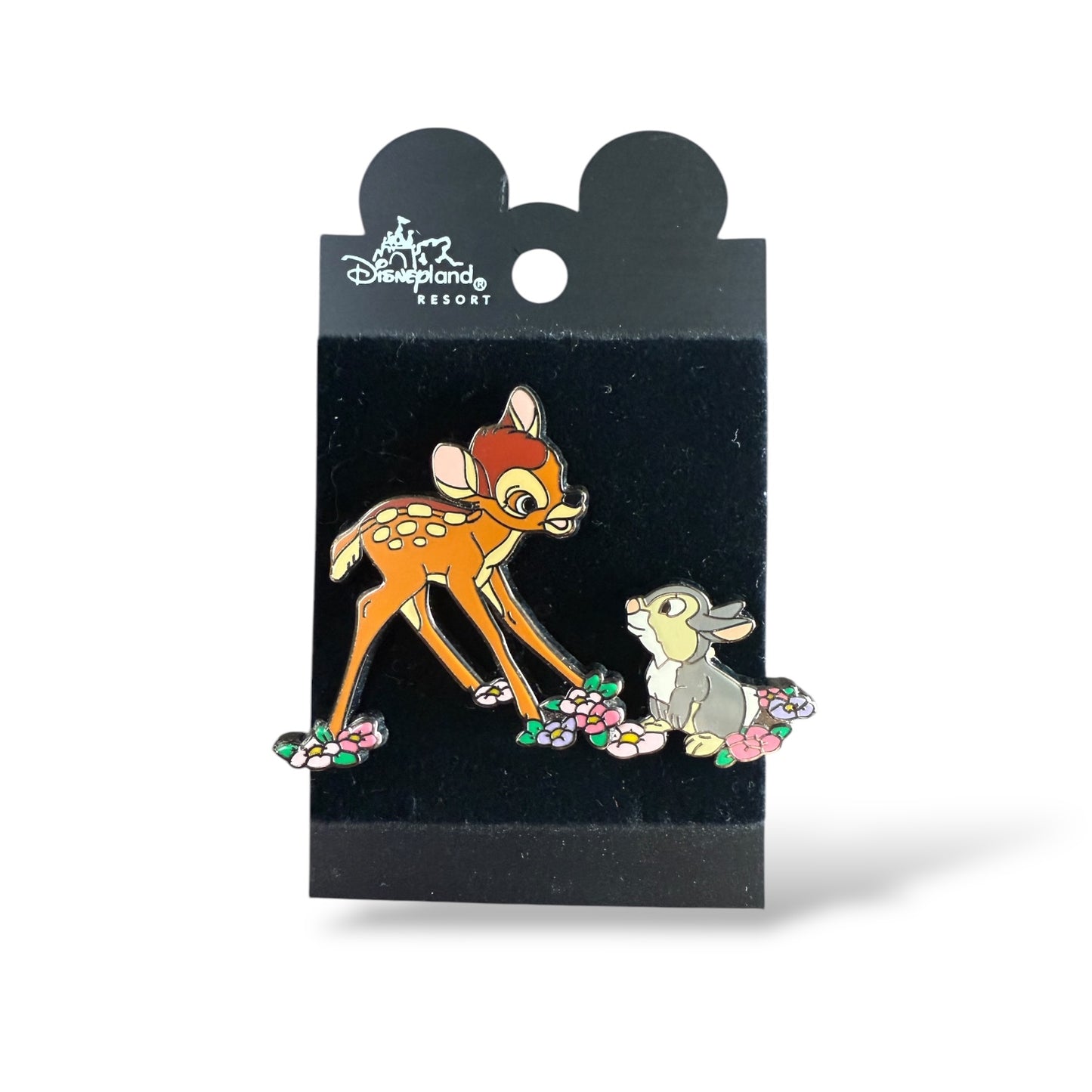 Disney Parks Bambi & Thumper on Flowers Pin