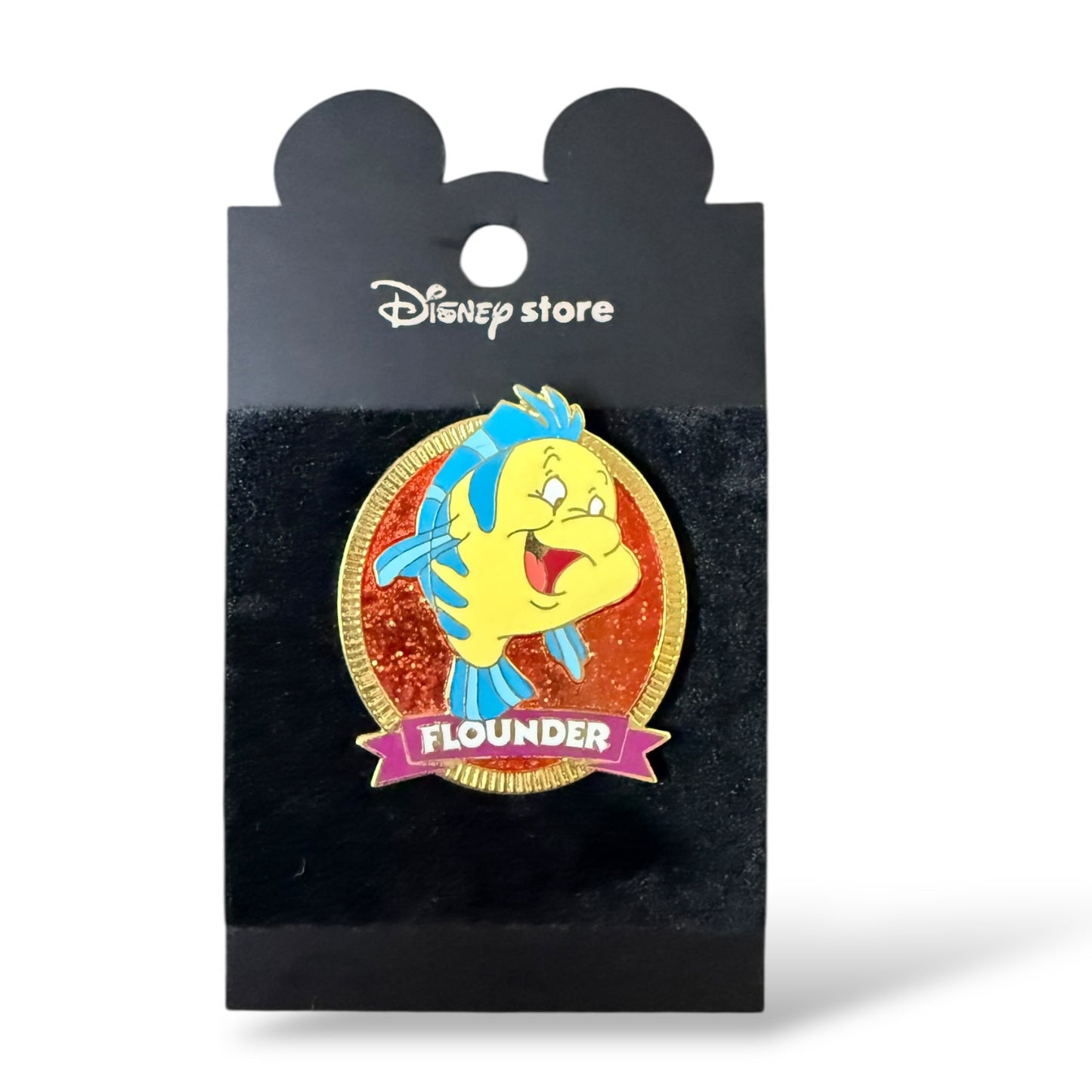 JDS Glitter Ovals Flounder Pin