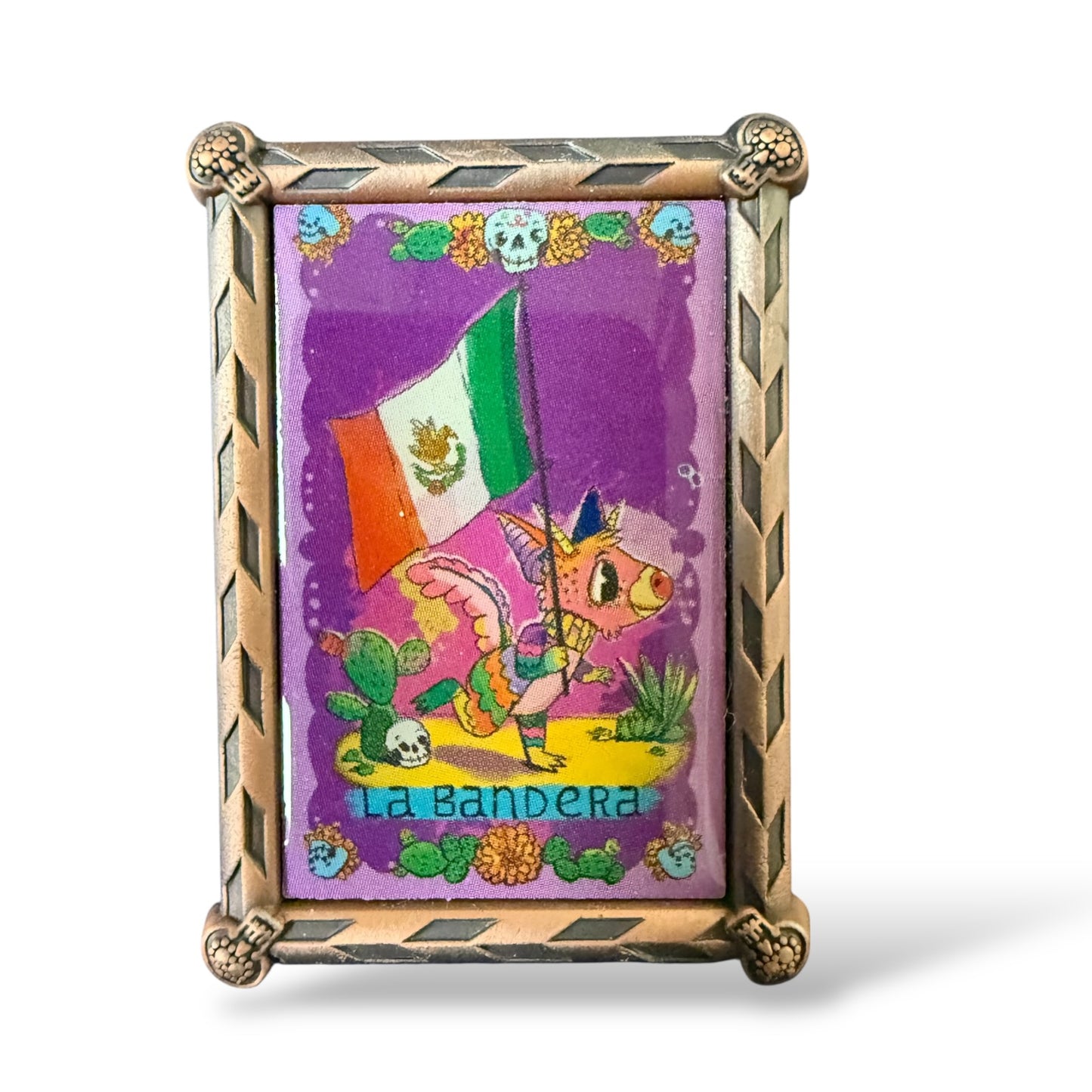 Disney Parks Loteria Mystery La Bandera Flag Pin