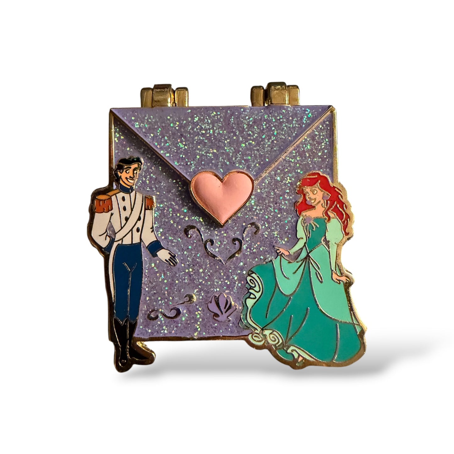 Disney Parks Love Letters Ariel and Eric Pin