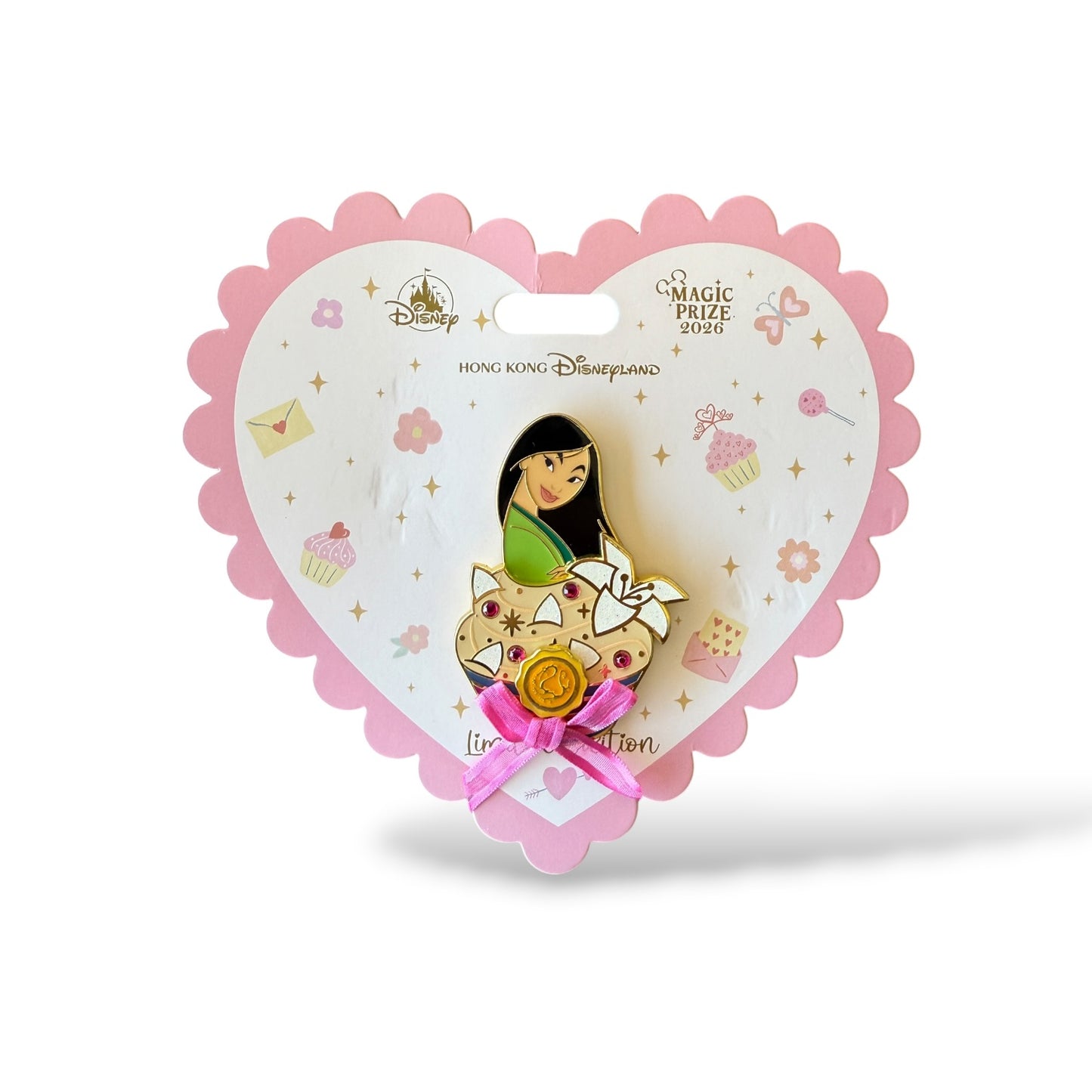 HKDL Magic Prize 2026 Princess Cupcakes Mulan Pin