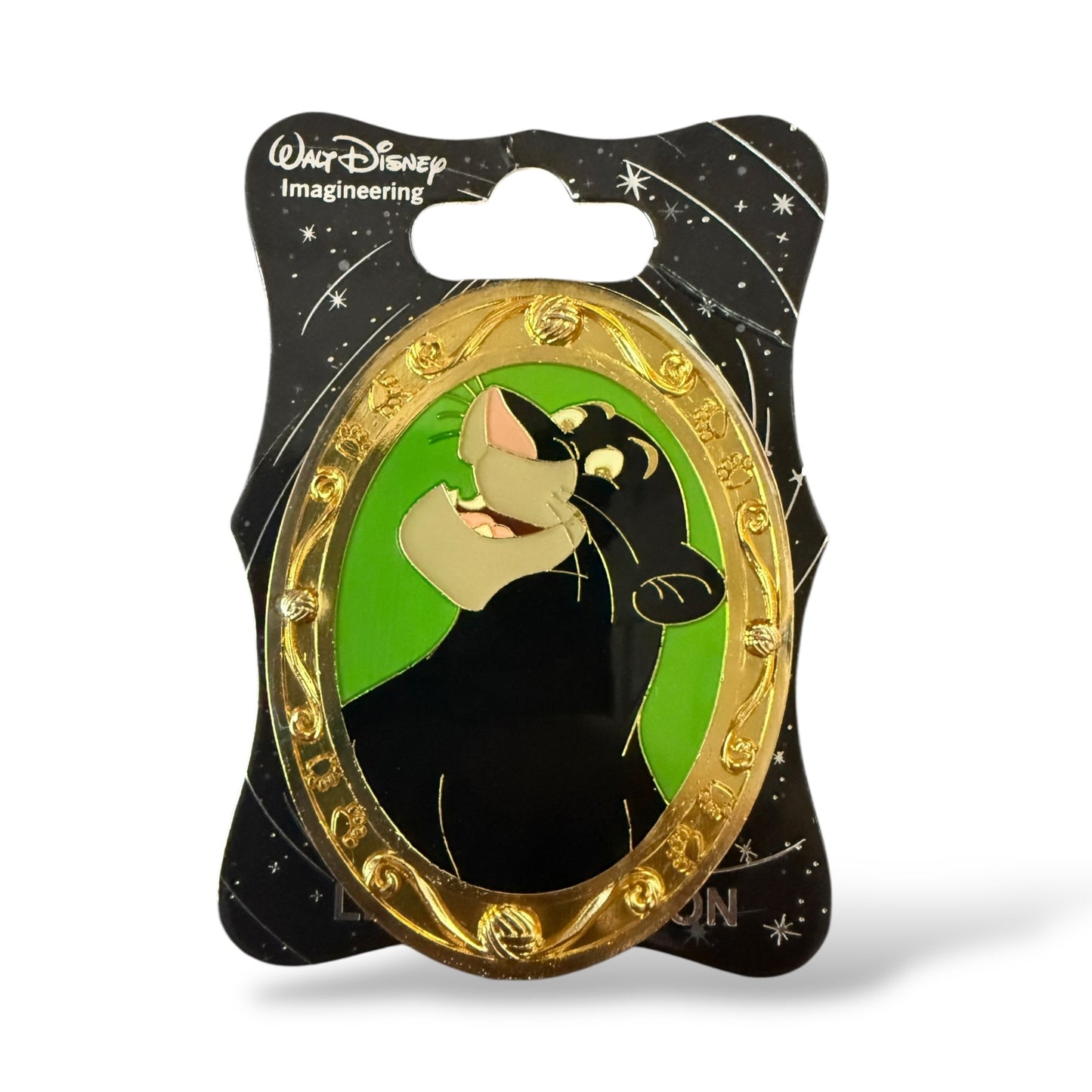 WDI Cat Portrait Bagheera Pin
