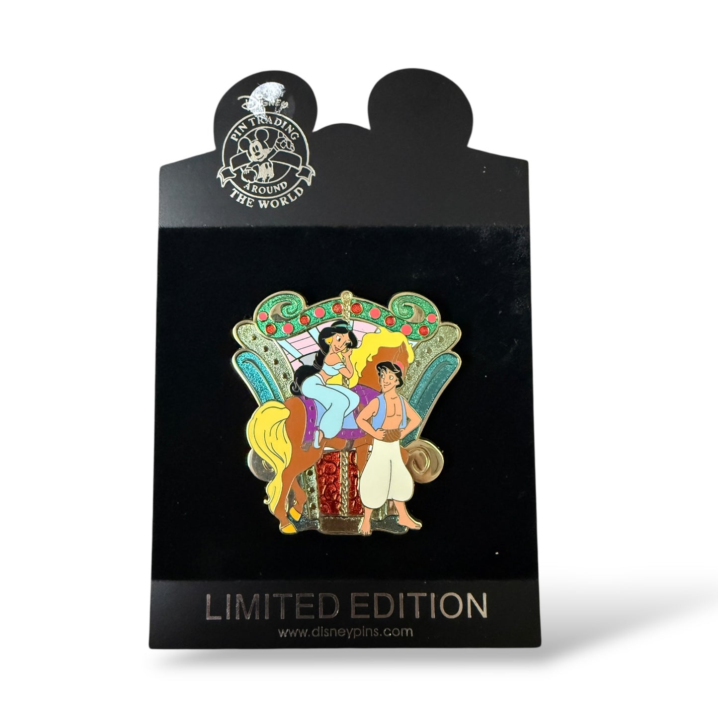 Disney Shopping World of Disney Carousel Aladdin and Jasmine Pin