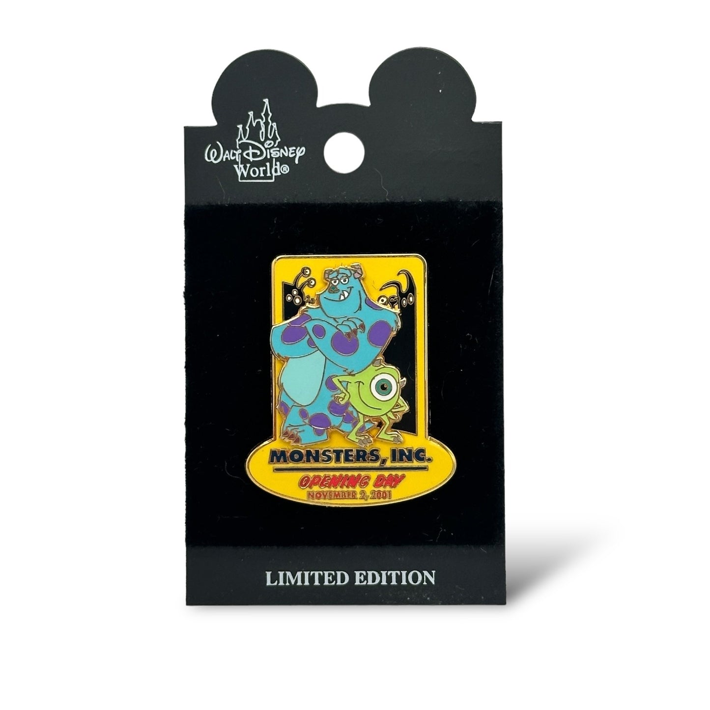 WDW Sulley & Mike Monsters Inc Opening Day 2001 Pin