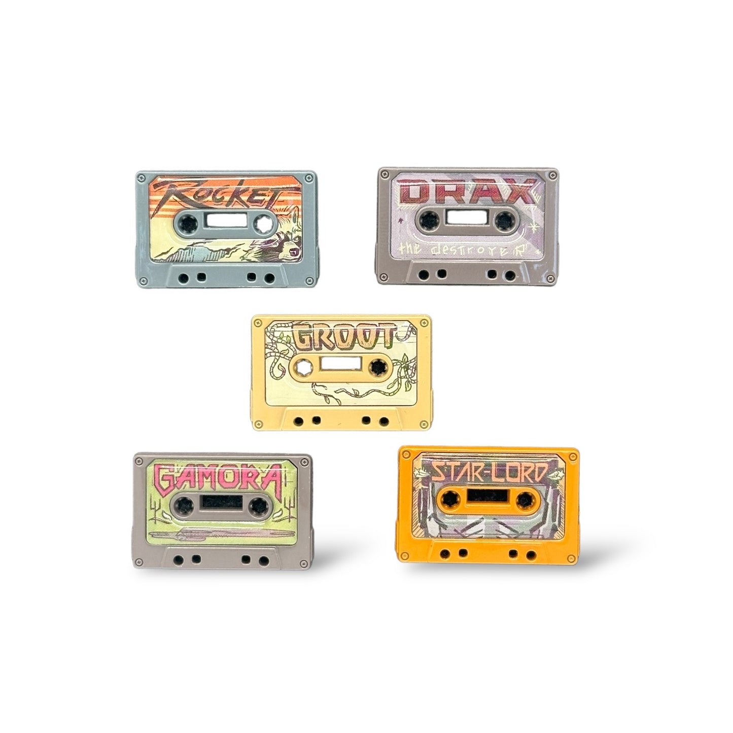 Disney Parks Guardians of The Galaxy Mix Tapes Pin Set