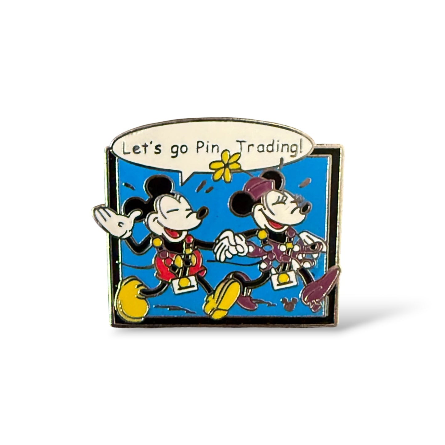 Cast Lanyard Comic Pin Trading Let's go Pin Trading! Hidden Mickey Pin