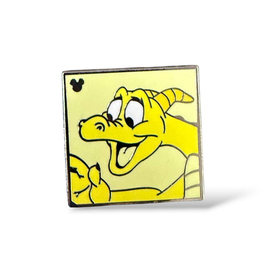 Cast Lanyard Tonal Figment Yellow Hidden Mickey Pin
