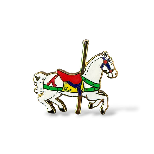 Cast Lanyard King Arthur Carrousel Horse Baby Hidden Mickey Pin