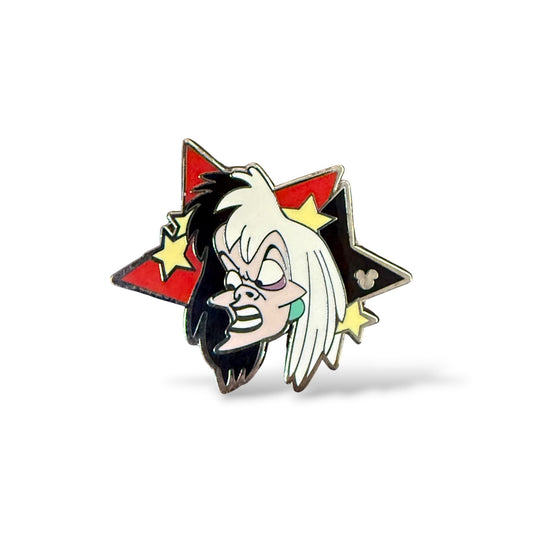 Cast Lanyard Character Stars Cruella Hidden Mickey Pin