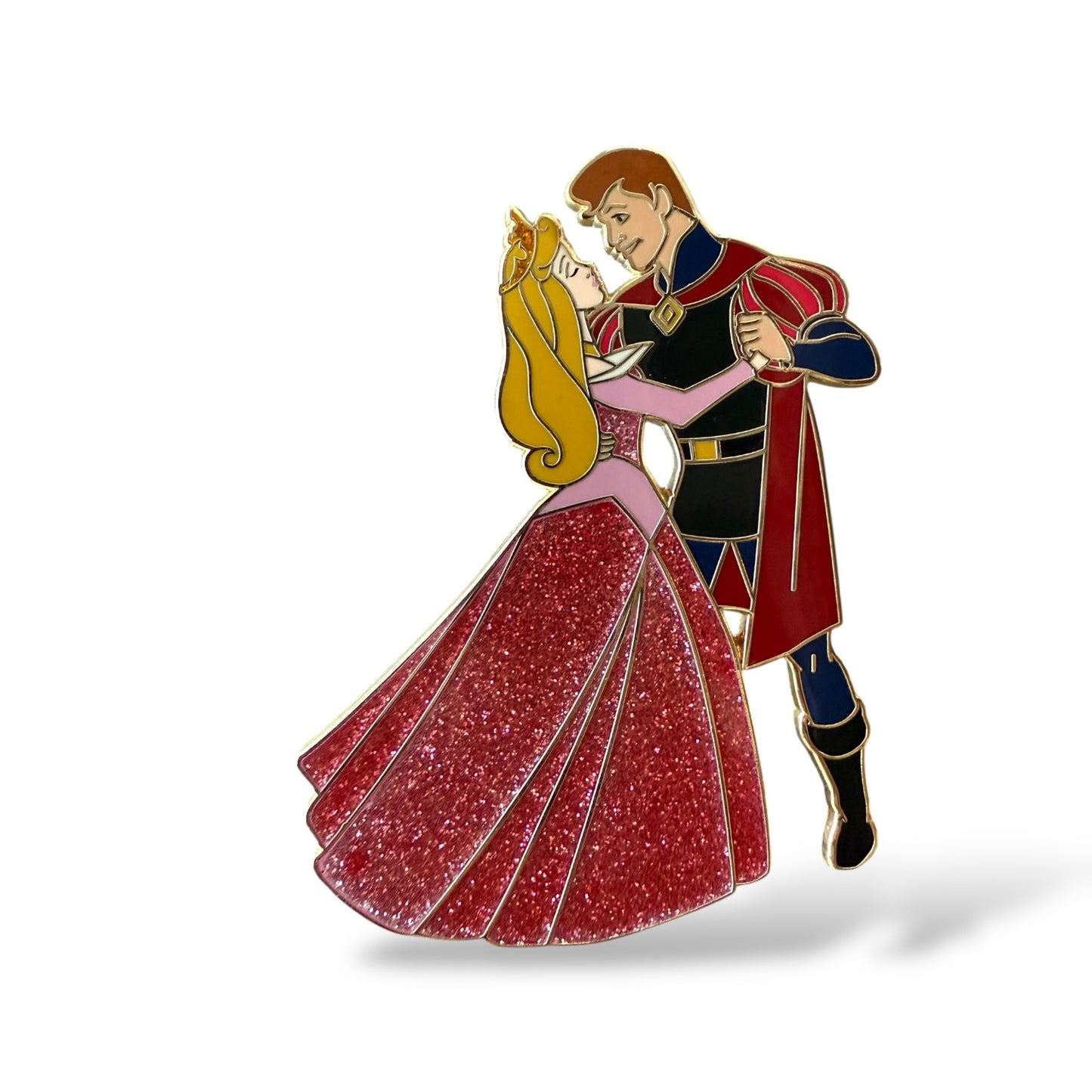 WDI Dancing Princesses Aurora and Prince Phillip Pink Dress Pin