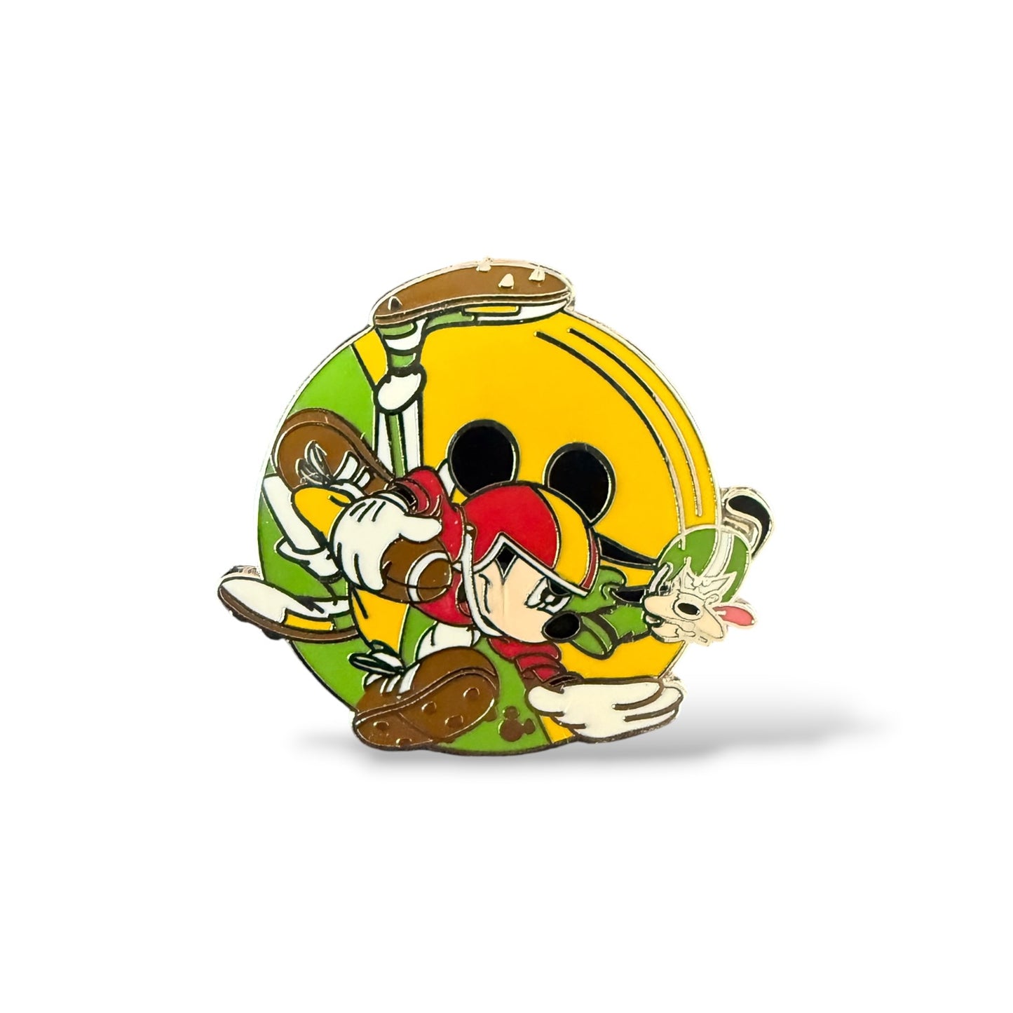 Cast Lanyard Sports Duos Mickey and Goofy Football Hidden Mickey Pin