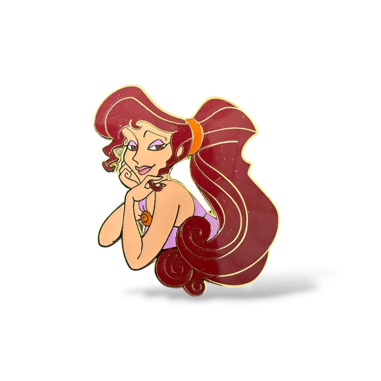 Cast Lanyard Princess Big Hair Megara Hidden Mickey Pin