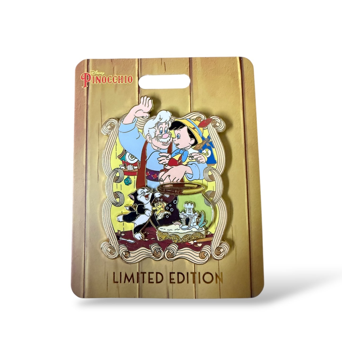 WDI Pinocchio 85th Anniversary Pinocchio, Gepetto, Figaro, Cleo Pin