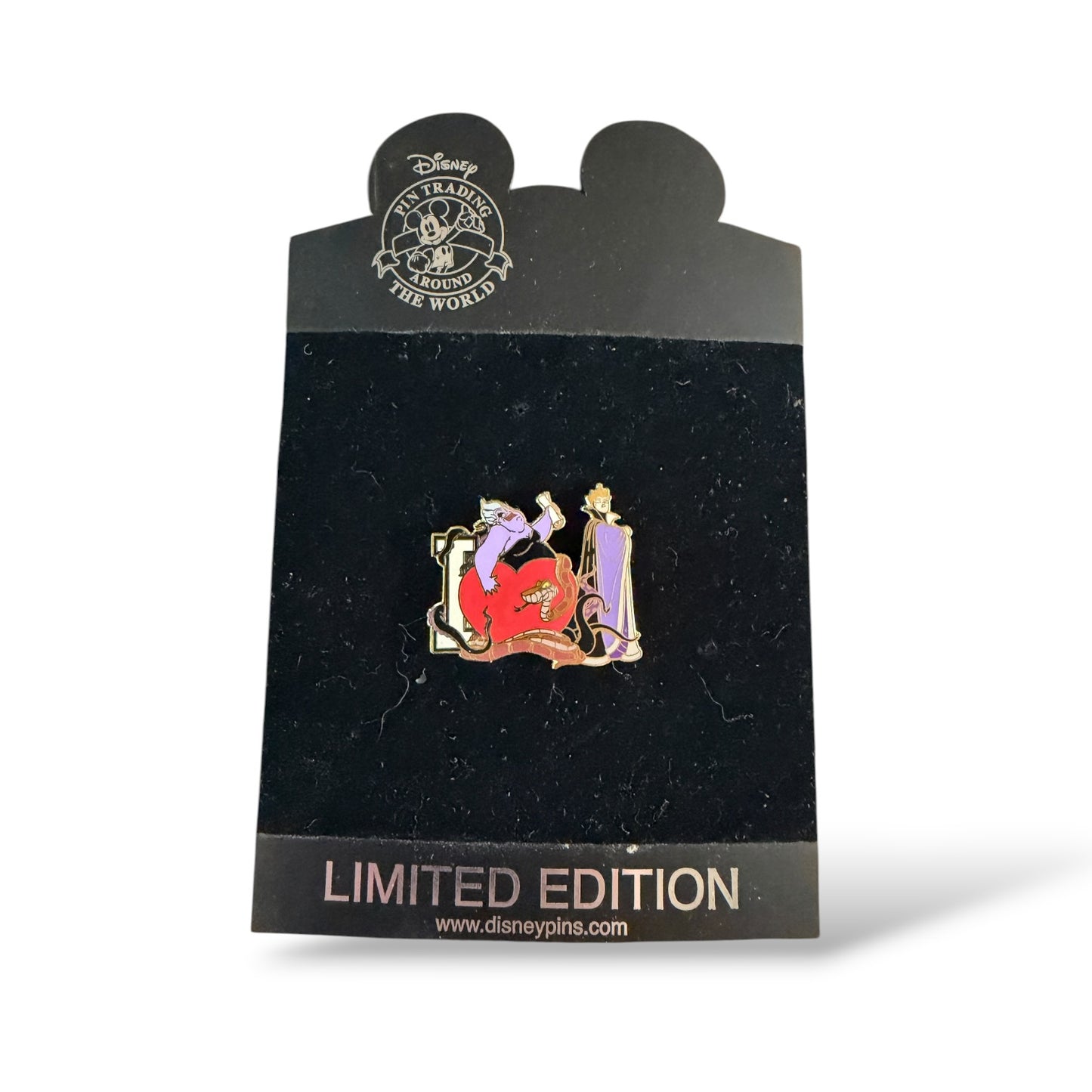 Disney Shopping I Love Villains Ursula, Evil Queen, and Kaa Pin