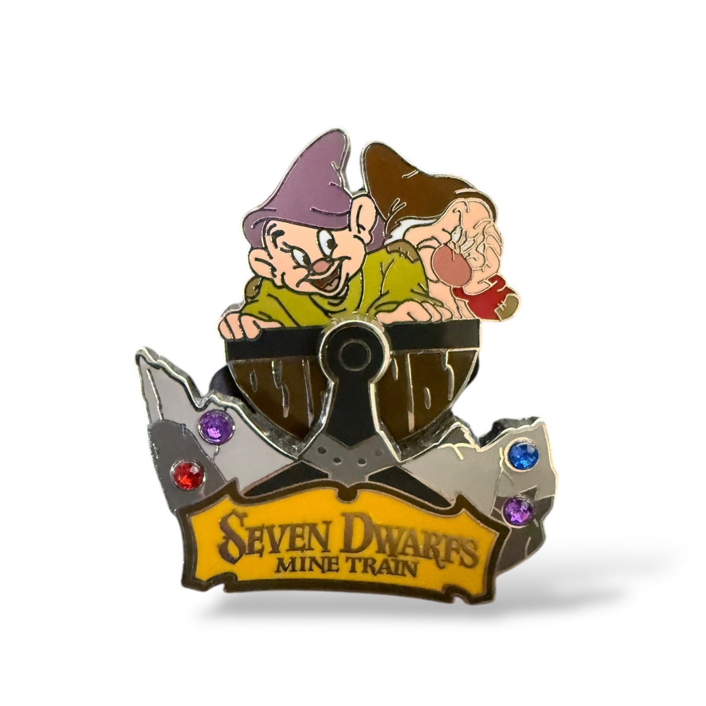 WDW Seven Dwarfs Mine Train with Dopey & Grumpy Pin