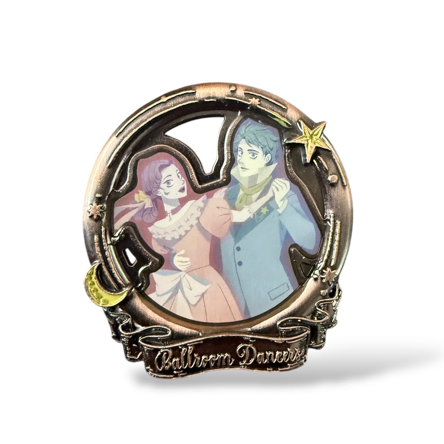 TDR Story Beyond Haunted Mansion Mystery Marilyn O'Hara and Harland Ballroom Dancers Pin