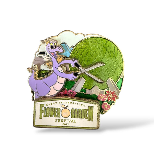 WDW Epcot International Flower & Garden Festival 2017 Figment Pin