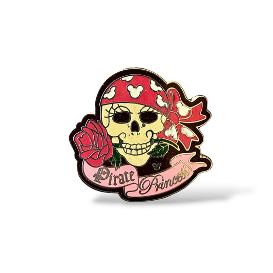 Cast Lanyard Pirate Skulls Pirate Princess Hidden Mickey Pin