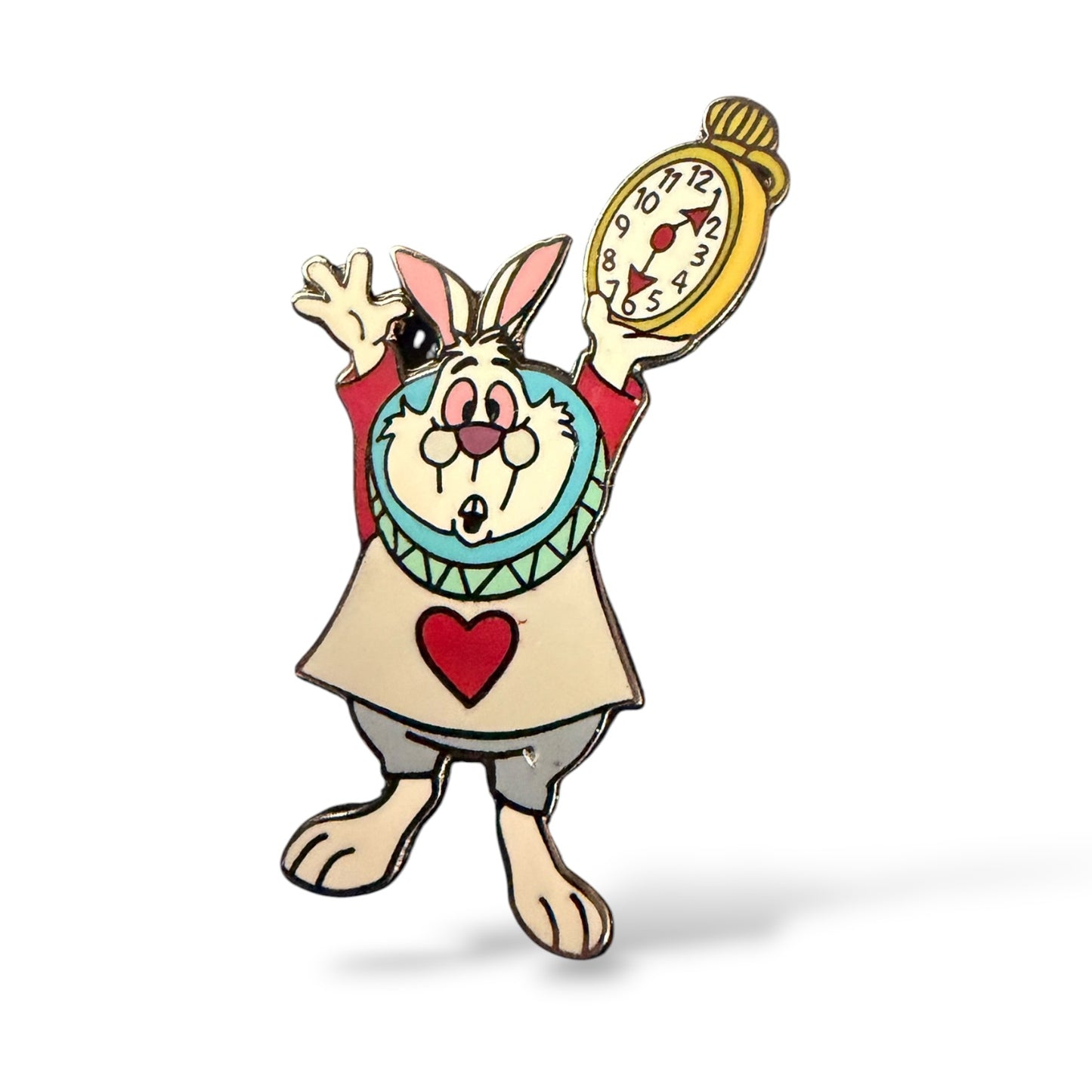 Disney Parks Core Character White Rabbit Surprised Pin