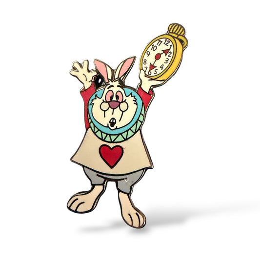 Disney Parks Core Character White Rabbit Surprised Pin