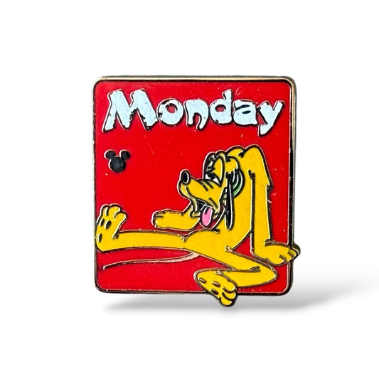 Cast Lanyard Pluto Days of The Week Monday Hidden Mickey Pin