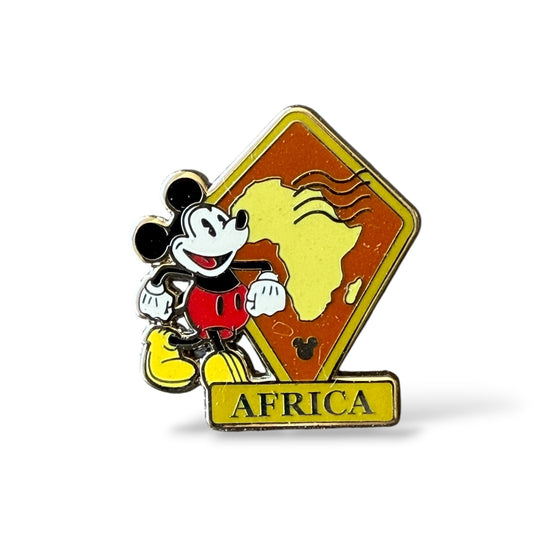 Cast Lanyard Mickey Continent Stamps Africa Hidden Mickey Pin