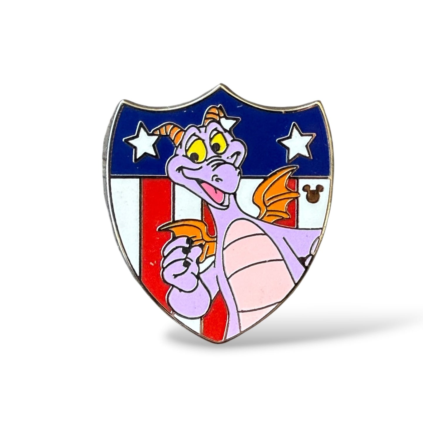 Cast Lanyard Patriotic Shields Figment Hidden Mickey Pin