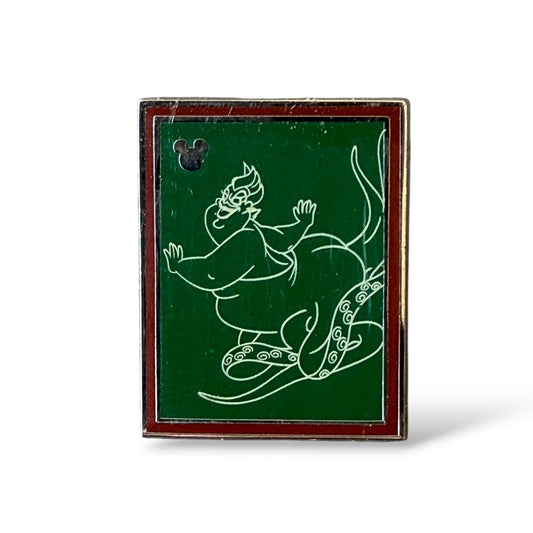 Cast Lanyard Chalk Sketches Ursula Hidden Mickey Pin