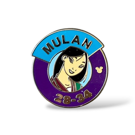 Cast Lanyard Magic Kingdom Parking Lot Sign Heroes Mulan Hidden Mickey Pin